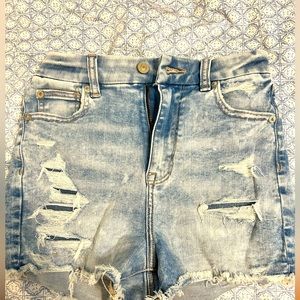 American Eagle curvy jean shorts